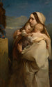 La madre desafortunada - Louis Gallait — vista de la obra