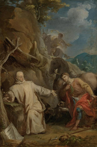Louis Galloche - Saint Martin Kneeling in Front of an Eremitic Monk.webp