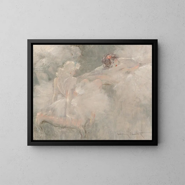 Attitudes - Louis Icart — cuadro enmarcado en la pared