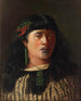 Retrato de una joven mujer maorí con moko - Louis John Steele — vista de la obra