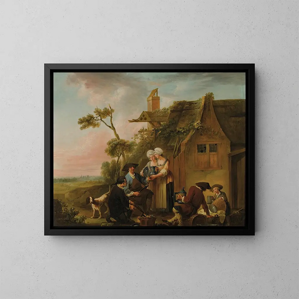 The tin merchant - Louis Joseph Watteau — framed artwork on a wall