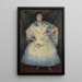 Retrato de Mademoiselle Perusina - Louis Kronberg — cuadro enmarcado en la pared