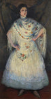 Retrato de Mademoiselle Perusina - Louis Kronberg — vista de la obra