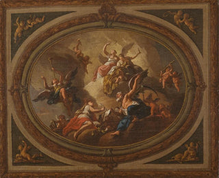 Louis Laguerre - Sketch for an oval ceiling.webp