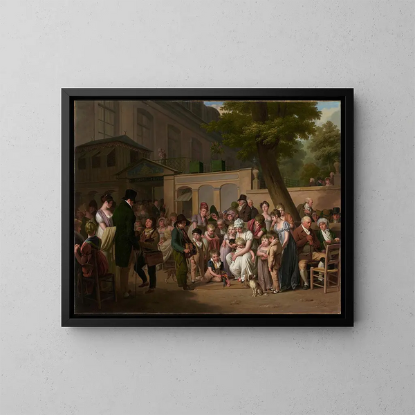 Entrada del Jardín Turco - Louis Léopold Boilly — cuadro enmarcado en la pared