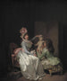 que adorna la estatuilla de Cupido - Louis Léopold Boilly — vista de la obra