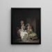 que adorna la estatuilla de Cupido - Louis Léopold Boilly — cuadro enmarcado en la pared