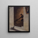 La Descente de l'escalier - Louis Léopold Boilly — framed artwork on a wall