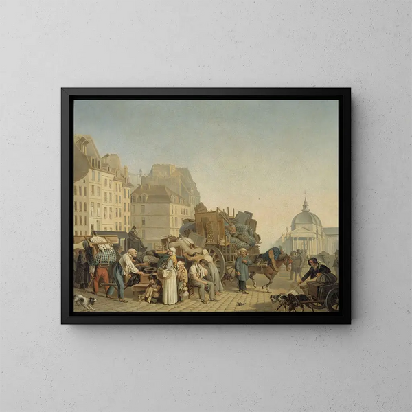 Les Déménagements - Louis Léopold Boilly — framed artwork on a wall