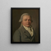Retrato de un hombre - Louis Léopold Boilly — cuadro enmarcado en la pared