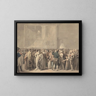 Louis Lopold Boilly - The Public In The Salon Of The Louvre Viewing The Painting Of The sacre.webp