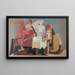 El lector - Louis Marcoussis — cuadro enmarcado en la pared