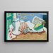 Nature morte au journal - Louis Marcoussis — framed artwork on a wall