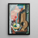 Naturaleza muerta frente a la ventana - Louis Marcoussis — cuadro enmarcado en la pared
