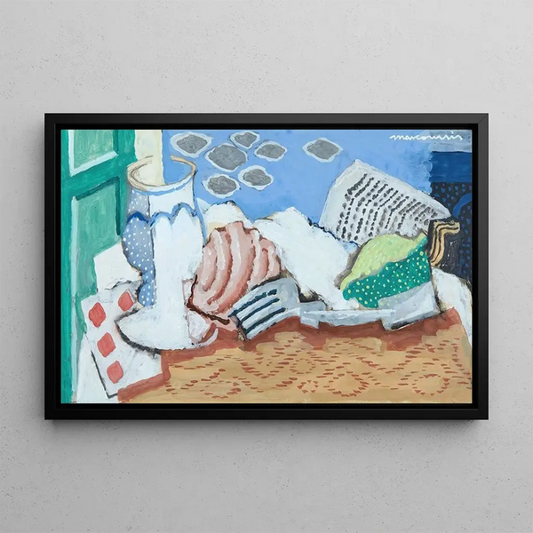 Louis Marcoussis - Nature morte au journal (Case Conflict).webp