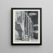 Multiple Moons Painting - Louis Marcoussis — framed artwork on a wall
