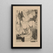 Poème lu au mariage d'André Salmon - Louis Marcoussis — framed artwork on a wall