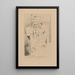 Retrato de Guillaume Apollinaire - Louis Marcoussis — cuadro enmarcado en la pared
