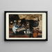 Still life with matches Le Pyrogne Quinquina - Louis Marcoussis — framed artwork on a wall