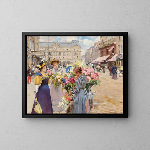 París, la calle del Havre - Louis Marie de Schryver — cuadro enmarcado en la pared