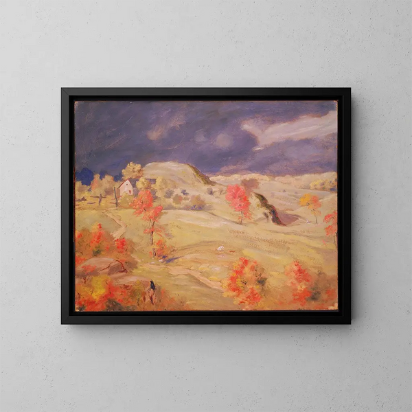 Tempête imminente - Louis Michel Eilshemius — cuadro enmarcado en la pared
