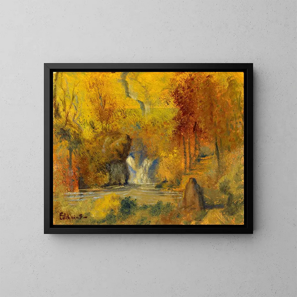 Paisaje de otoño - Louis Michel Eilshemius — cuadro enmarcado en la pared