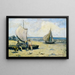 Children on the Beach - Louis Michel Eilshemius — framed artwork on a wall