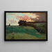 Stormy Landscape Painting - Louis Michel Eilshemius — framed artwork on a wall