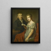 Hendrik Arend van den Brink 1783-1852 y su esposa Lucretia Johanna van de Poll 1790-1850 - Louis Moritz — cuadro enmarcado en la pared