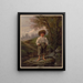 Niño descalzo de Whittiers - Louis Prang — cuadro enmarcado en la pared