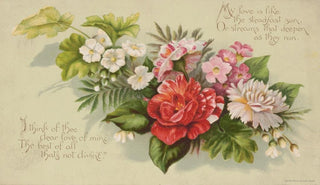 Louis Prang Co - I think of thee dear love of mine the best of all thats not divine.webp