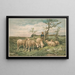 Study of Sheep after F. Brissot - Louis Prang Co — framed artwork on a wall