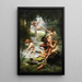 Un Satyre aux abois - Louis Priou — framed artwork on a wall