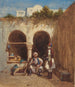 Mercado árabe - Louis Tesson — vista de la obra