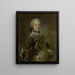 Retrato de Isaac van Rijneveld - Louis Tocqué — cuadro enmarcado en la pared