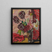 Ramo de dalias - Louis Valtat — cuadro enmarcado en la pared