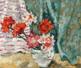 Louis Valtat - Bouquet devant une tenture verte.webp