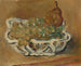 Cesta de porcelana con uvas y pera - Louis Valtat — vista de la obra