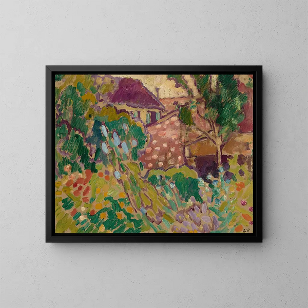 Jardín de Choisel - Louis Valtat — cuadro enmarcado en la pared