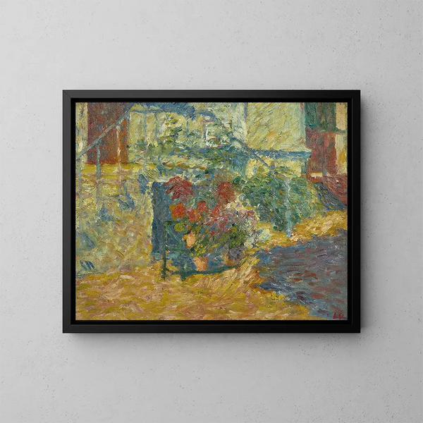 El pórtico florido en Versalles - Louis Valtat — cuadro enmarcado en la pared