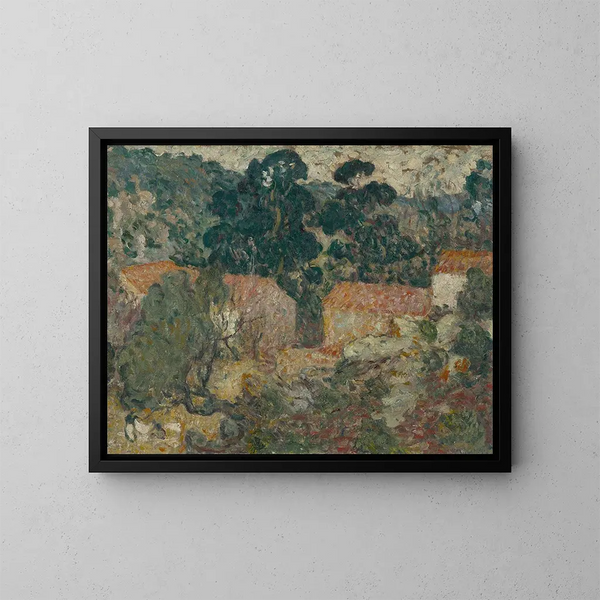 Casa en el Sur - Louis Valtat — cuadro enmarcado en la pared