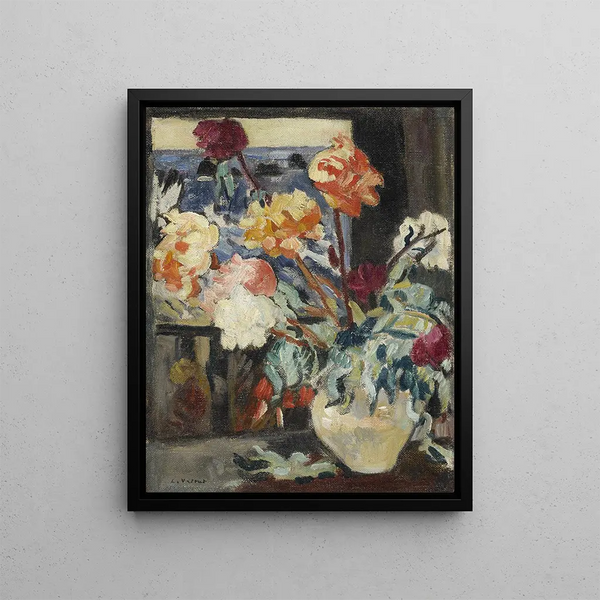 Louis Valtat - Vase de pivoines devant une fentre.webp