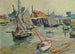 Veleros en el puerto, marea baja, Ouistreham - Louis Valtat — vista de la obra