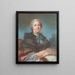 A Retrato presunto de Angélique Sophie De Hautefort - Louis Vigée — cuadro enmarcado en la pared