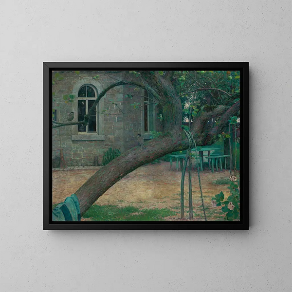 Un rincón de jardín - Louis Welden Hawkins — cuadro enmarcado en la pared