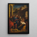 El Cristo y la hemorroísa - Louis de Boullogne el Joven — cuadro enmarcado en la pared