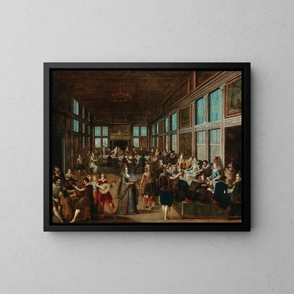 La noce - Louis de Caullery — cuadro enmarcado en la pared