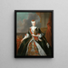 retrato de Marie-Josèphe d'Autriche - Louis de Silvestre — cuadro enmarcado en la pared