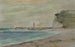 Paisaje de playa en Fécamp - Louise Abbema — vista de la obra