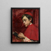 Boy Chorister Reading - Louise Amans — framed artwork on a wall